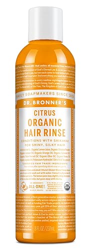 Dr. Bronner's Fair Trade & Organic Hair Conditioning Rinse - Citrus Orange, 8 Ounce Beauty & Personal Care Dr. Bronner's