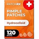 Acne Patches (120 Count) with Tea Tree Oil, Hydrocolloid Pimple Patches for Face - Zit Patch Acne Dots - Cystic Acne Patches Treatment - Pimple Patch Beauty & Personal Care PatchRx