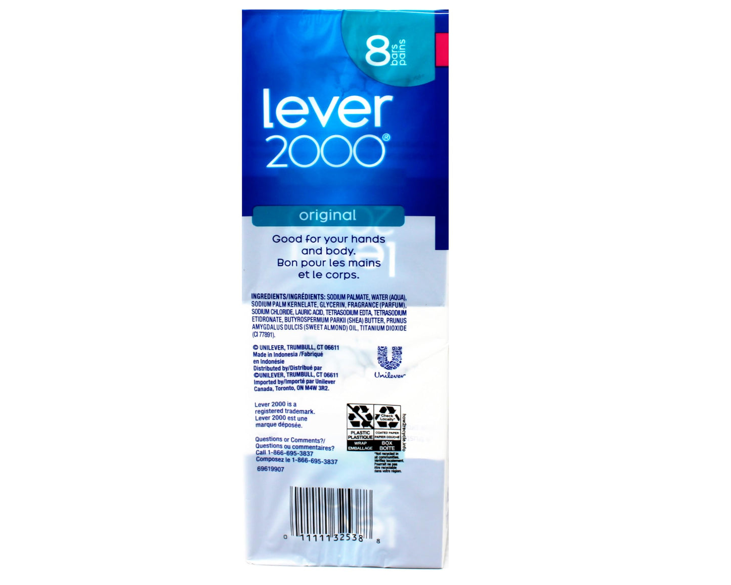 Lever 2000 Original Bar Soap, for Hands and Body, 8 Bars, 3.75 oz Each - 2 Pack Beauty & Personal Care Lever 2000