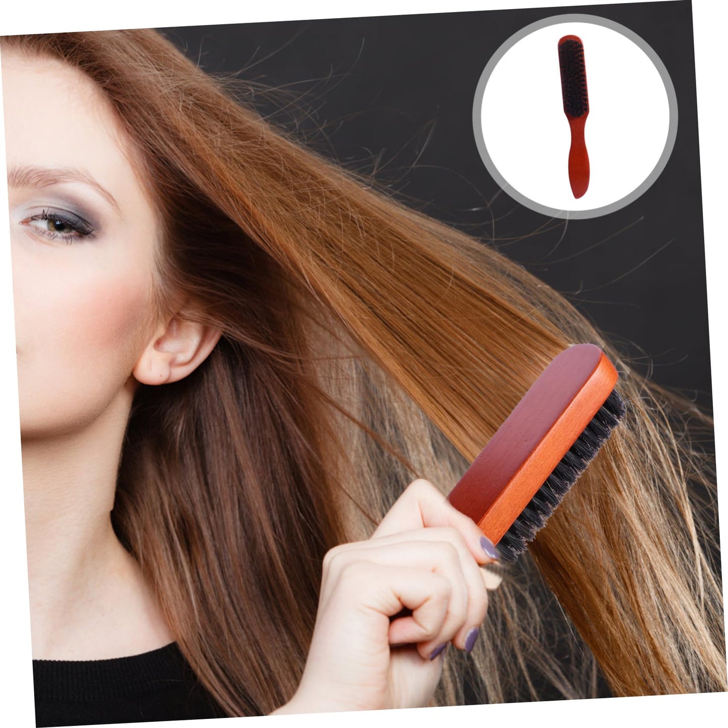 Ipetboom Beard Brush and Hair Cleaning Comb for All Hair Boar Bristle Haircare Tool for Scalp Massage and Daily Styling Lightweight and Portable Beauty and Personal Care Ipetboom