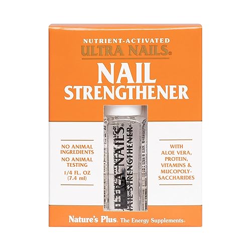 NaturesPlus Ultra Nails Nutrient-Activated Strengthener - .25 fl oz - Naturally Strengthens Nails & Cuticles - Conditions Nails With Aloe, Calendula Beauty & Personal Care NaturesPlus