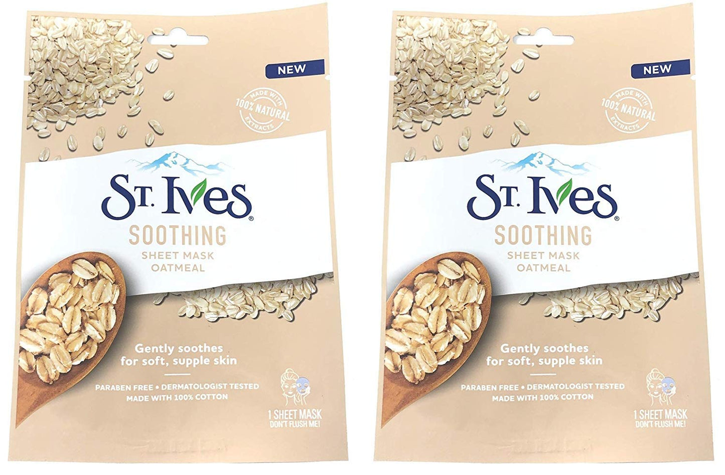 St Ives Sooth Oatmeal Sheet Mask Beauty & Personal Care St. Ives