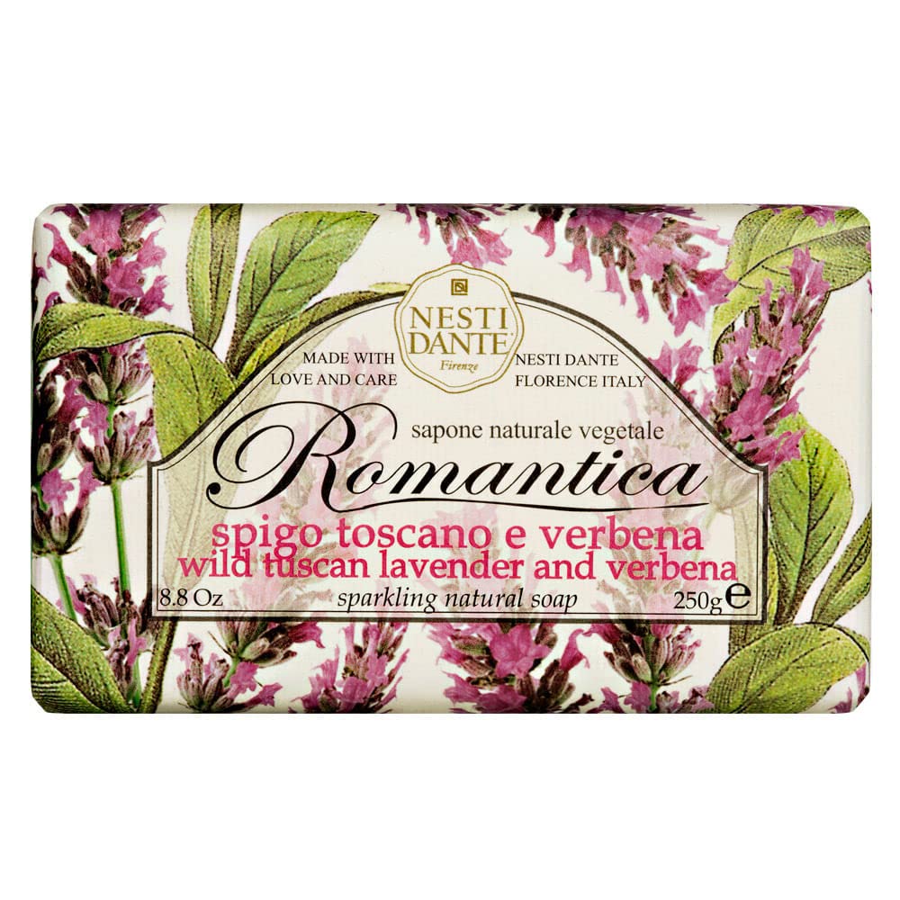 Nesti Dante Romantica Sparkling Natural Soap - Wild Tuscan Lavender & Verbena 250g/8.8oz Beauty & Personal Care Nesti Dante