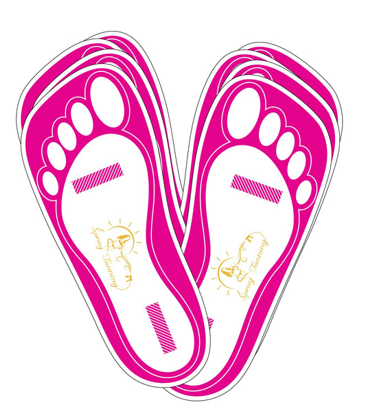 120 Pairs(240 Feets) Disposable Tanning Feet Pads Sunless Airbrush Spray Tent Protect Foot Shaped Spray Tan Sandals Beauty & Personal Care HeeStar