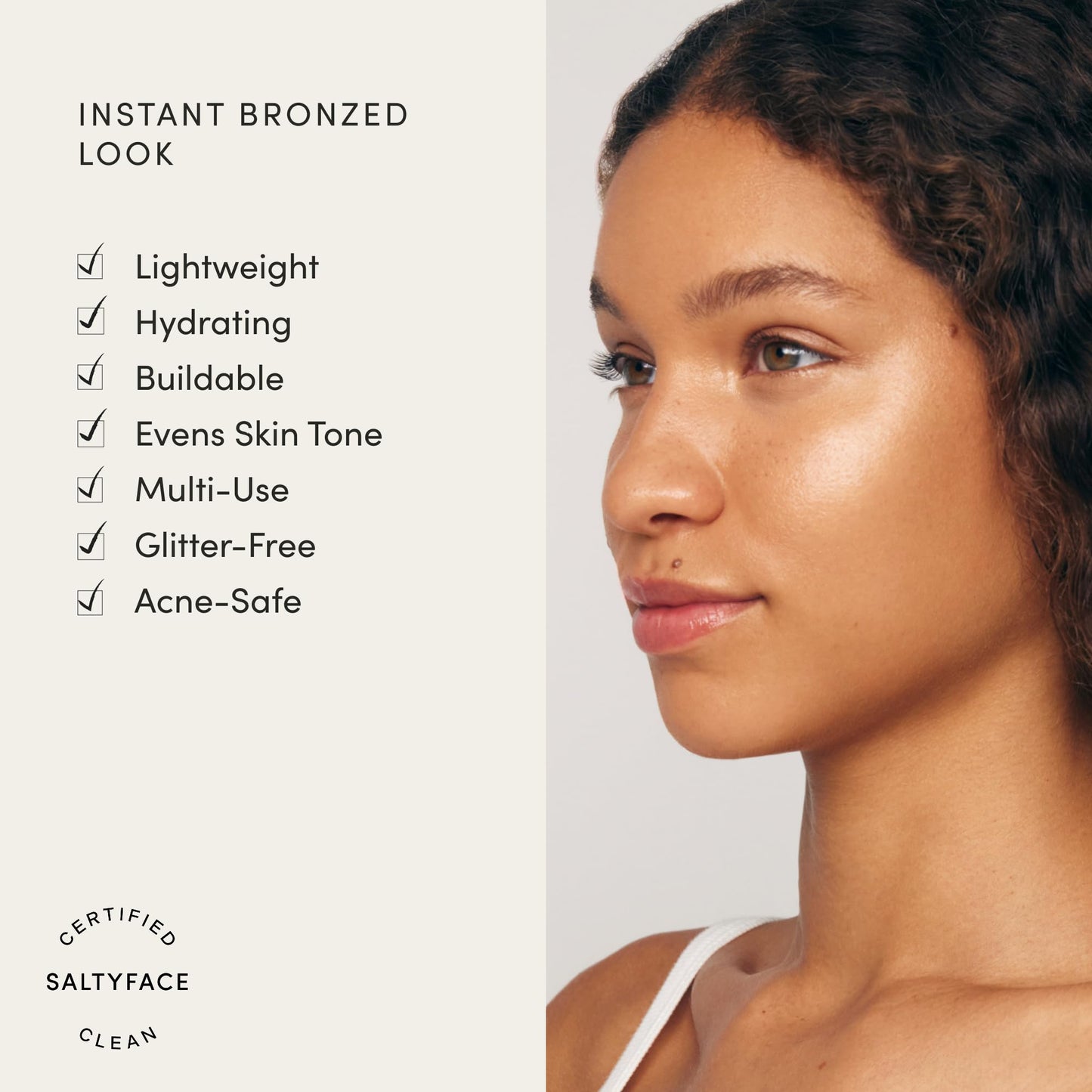 SALTYFACE - Liquid Bronzer - Concentrated Tint for Face - Universal Shade - Bronzing Drops - Helps Even Skin Tone - Lightweight - Hyaluronic Acid Beauty & Personal Care SALTYFACE