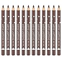Go Ho 12 PCS Brown Eyebrow Eyeliner Pencils,Sweatproof Eyebrow Pencil,Long-lasting Nice Color Eye Brow Gel Pen Makeup Brow Tint Sticks?Medium Brown? Beauty & Personal Care Go Ho