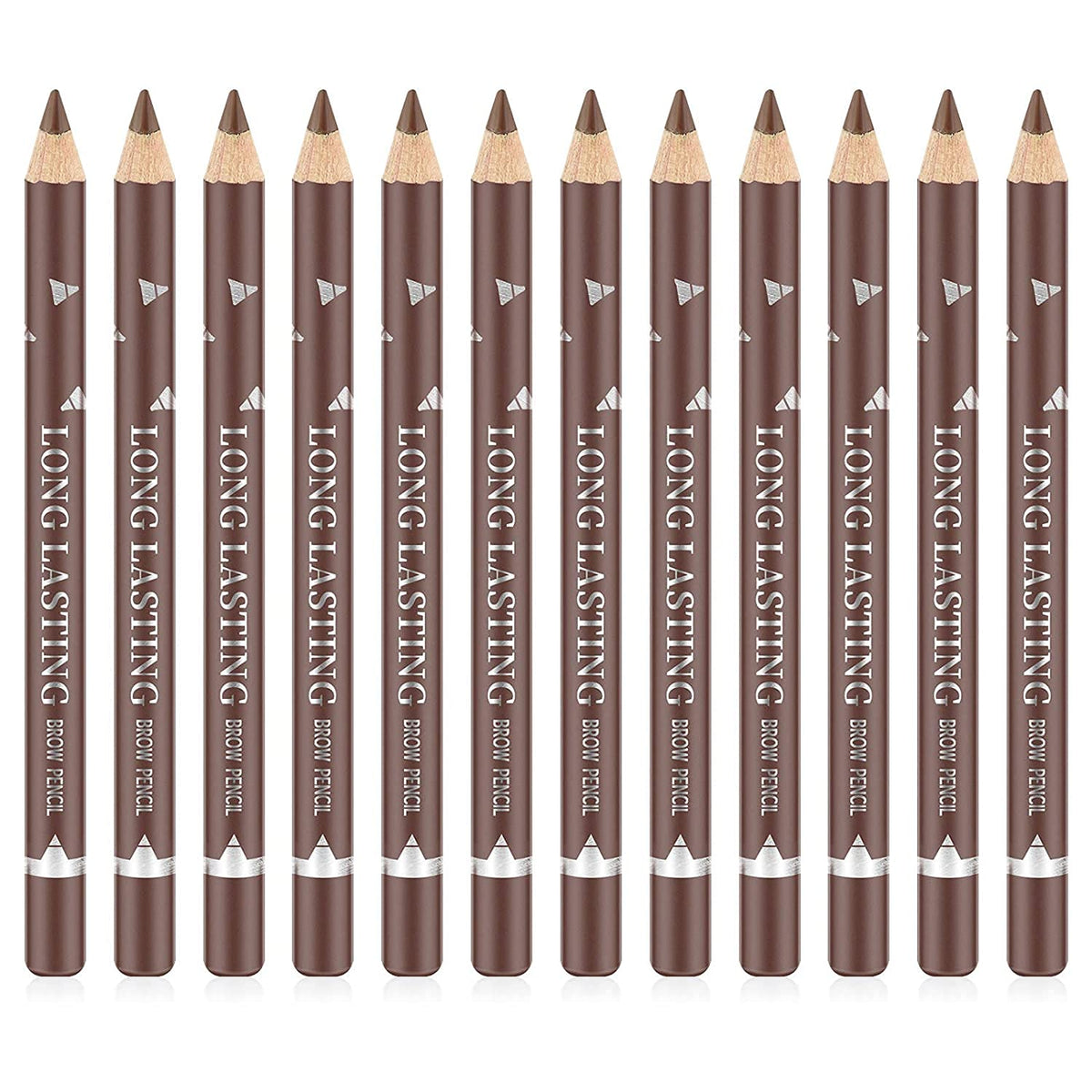 Go Ho 12 PCS Brown Eyebrow Eyeliner Pencils,Sweatproof Eyebrow Pencil,Long-lasting Nice Color Eye Brow Gel Pen Makeup Brow Tint Sticks?Medium Brown? Beauty & Personal Care Go Ho