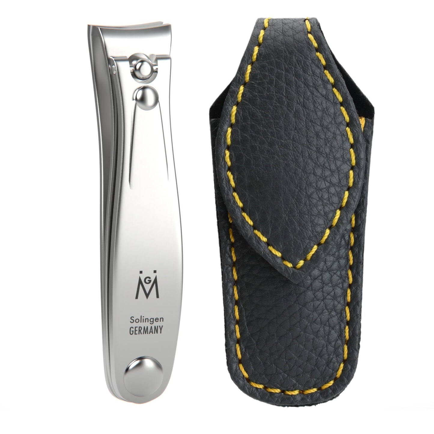 GERMANIKURE Professional Large Nail Clipper (8 cm) - FINOX Surgical Stainless Steel Manicure and Pedicure Tools in Leather Case- Ethically Made Beauty & Personal Care GERmanikure
