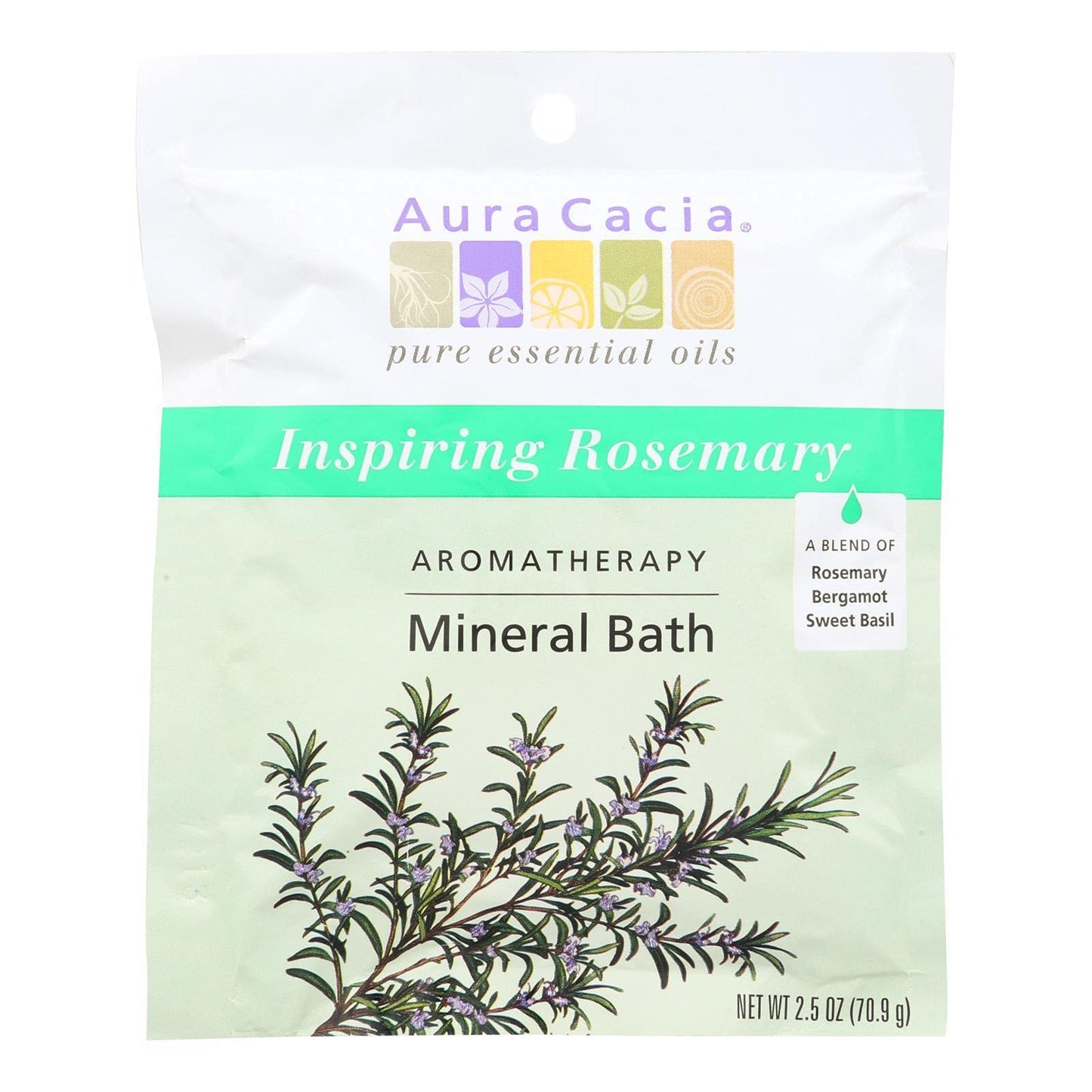 Aromatherapy Mineral Bath - Inspiration, Packet, 6 Units / 2.5 oz Beauty & Personal Care Aura Cacia