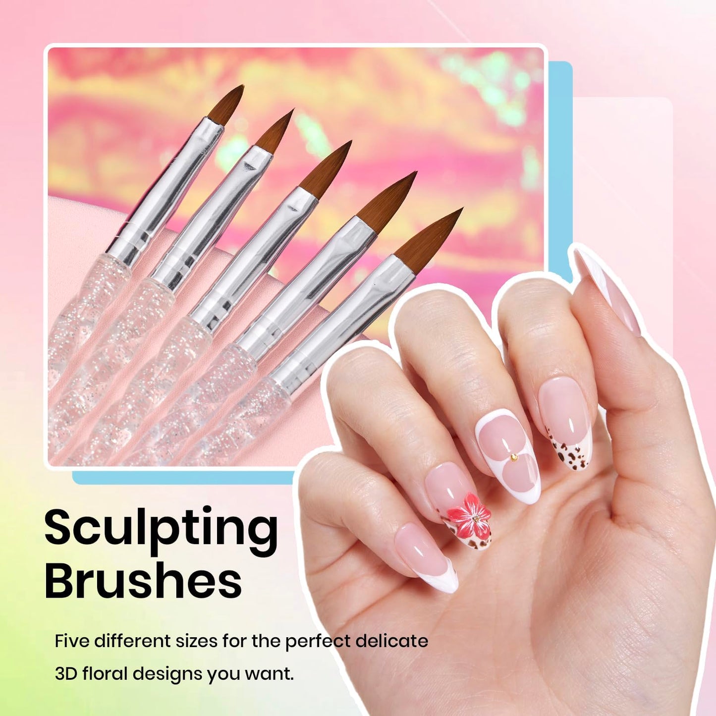 Beetles 31pcs Nail Art Brushes, Dotting Tools, Nail Art Pens, Dust Brush, Striping Liner Fingernail Drawing Pens with Palette Holder Metal Handle All Beauty and Personal Care beetles Gel Polish