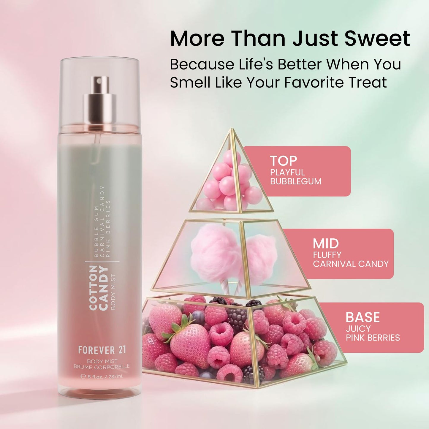 Forever 21 Cotton Candy Body Mist, 8 fl. oz. Beauty & Personal Care Forever 21
