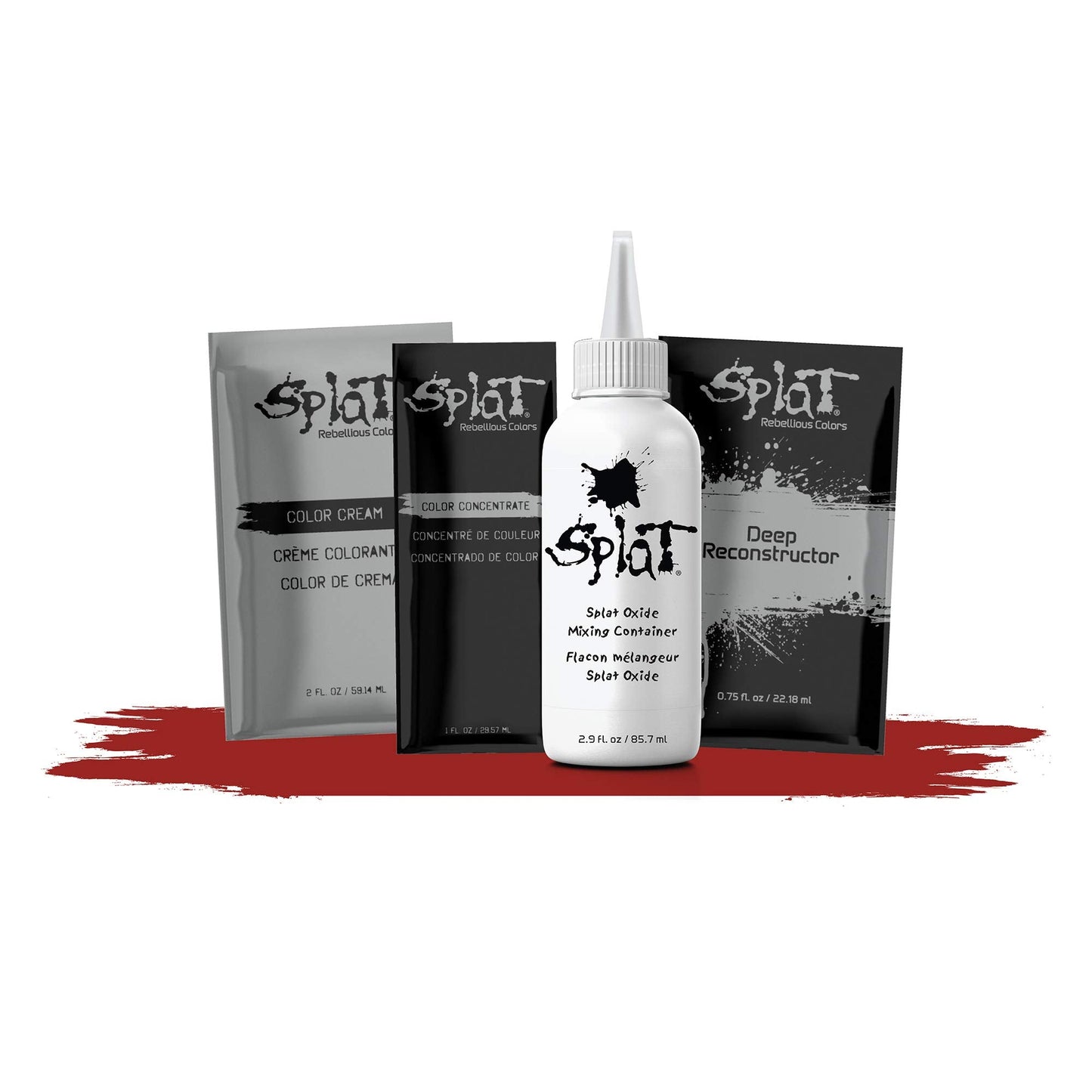 Splat Iconic Red Double Lift Permanent Hair Dye Kit, 1 Application, Includes Red Hair Color, Developer, Concentrate, Conditioner, Gloves, Processing Beauty & Personal Care Splat