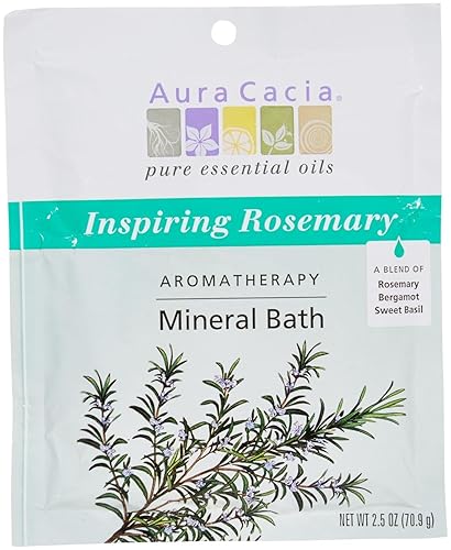Aura Cacia Aromatherapy Mineral Bath, Inspiring Rosemary, 2.5 Ounce Packet (Pack of 3) Beauty & Personal Care Aura Cacia