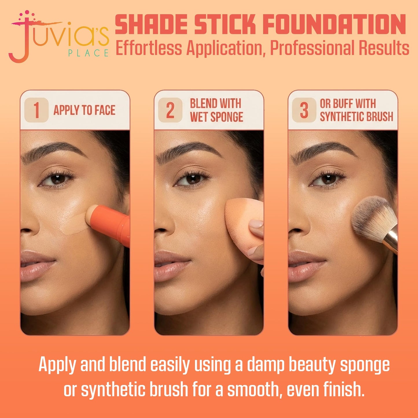 Juvia's Place The Shade Stick Foundation - Luxor - Light with Neutral Undertone for Fair to Light Skin Tones, Buildable Coverage for Foundation Beauty & Personal Care Juvia's Place