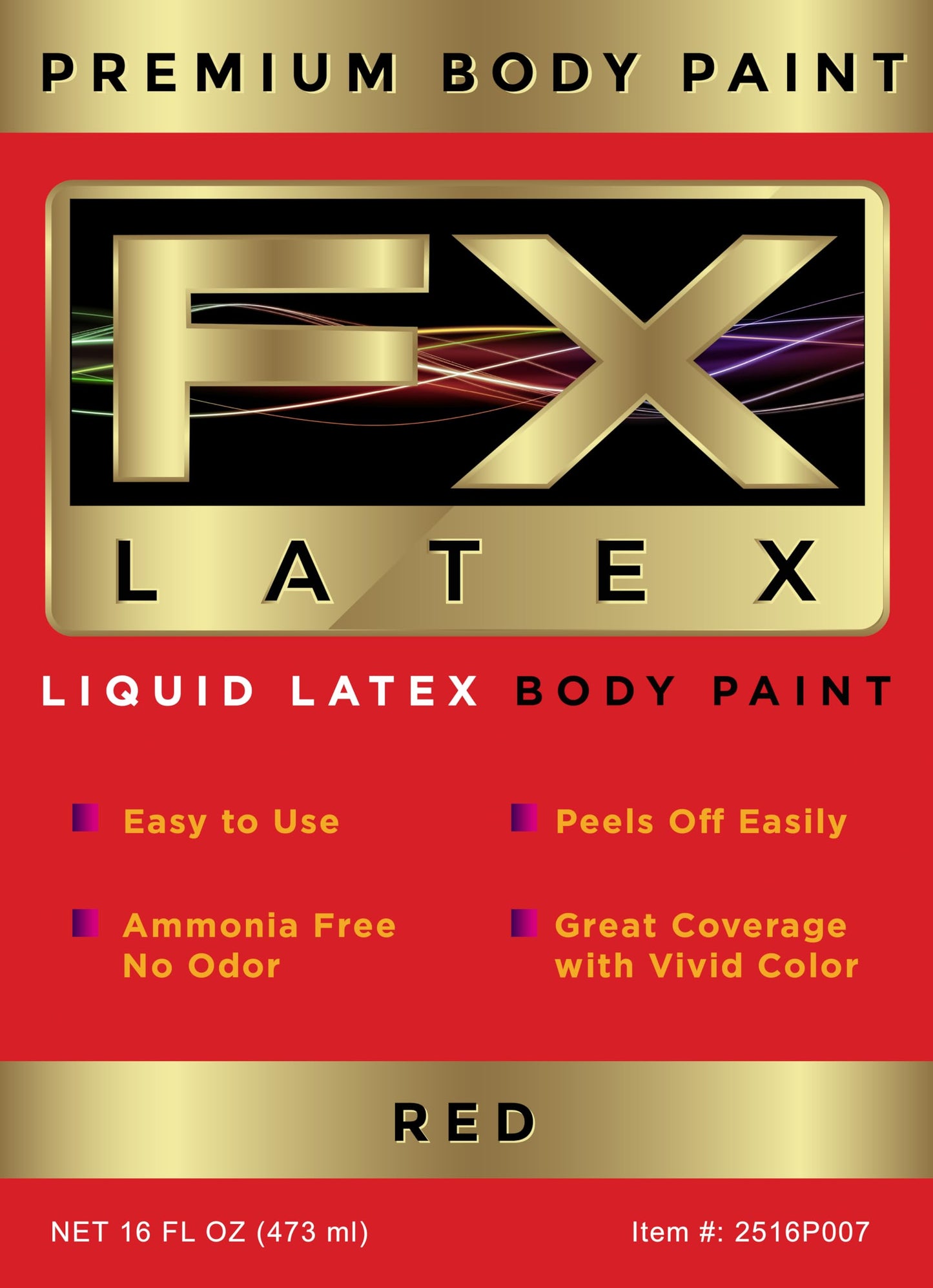 Liquid Latex - Face and Body Paint, Ammonia Free, Easy On and Off, Cosplay Makeup, Create Professional Monster, Zombie Arts 16 Oz (Red) Beauty & Personal Care Liquid Latex Fashions