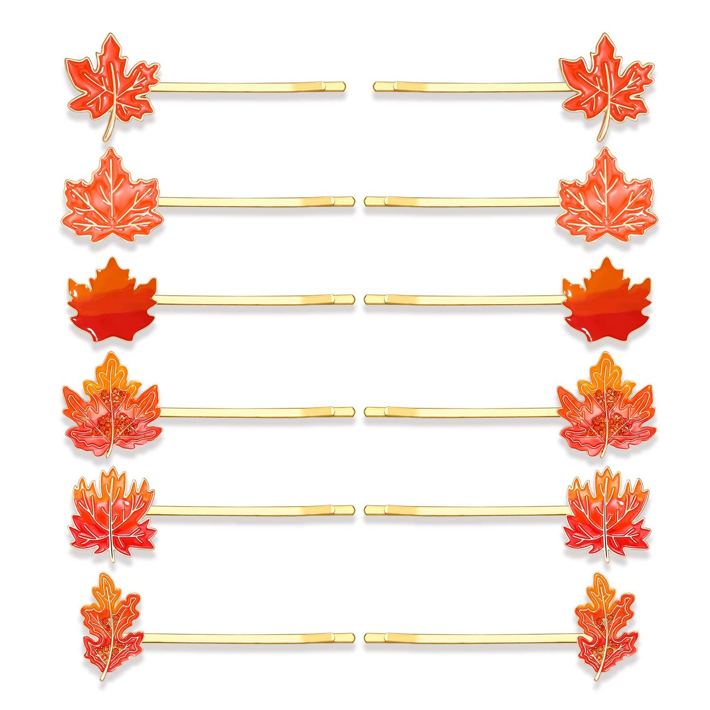YAHPERN 12PCS Fall Hair Clips for Women Thanksgiving Hairpins Harvest Turkey Maple Leaf Pumpkin Hair Clips Autumn Bobby Pins Costume Party Hair Beauty & Personal Care YAHPERN
