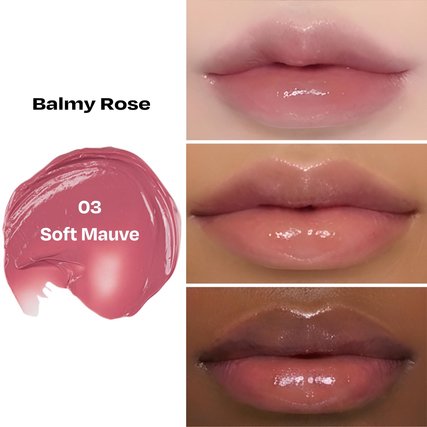 alternativestereo Lip Potion Balmy Rose - Creamy, Hydrating, Rosy Lip Tint with a Subtle Glow - 0.3 Oz (No.3 Soft Mauve) Beauty and Personal Care alternativestereo