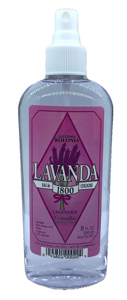 Crusellas Legitima Kolonia 1800 Lavender (Lavanda) Pump Spray Cologne 8 Fl. Oz. Beauty & Personal Care Crusellas