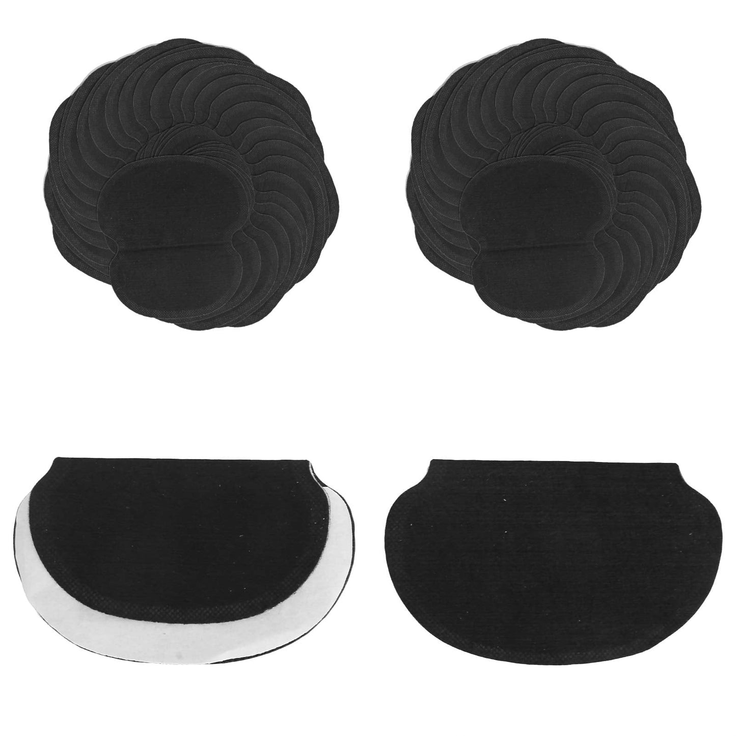 Disposable Underarm,60pcs Underarm Armpit NonWoven Fabric Dress Clothing Underarm Black Beauty and Personal Care Tbest