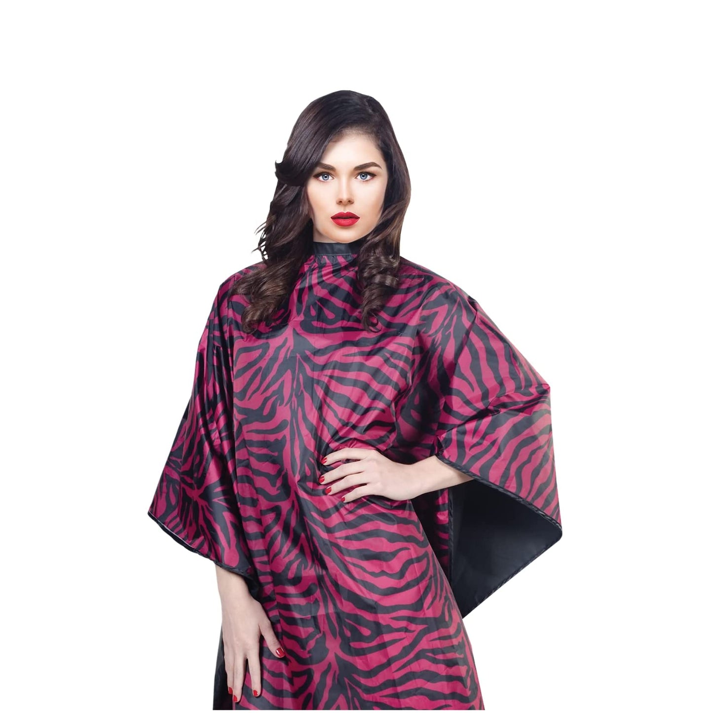 Cricket Flip Reversible Zebra All Purpose Barber Cape for Salon Professionals, Adjustable Metal Snap Neck Closure, Water Resistant & Bleach Proof Beauty & Personal Care Cricket