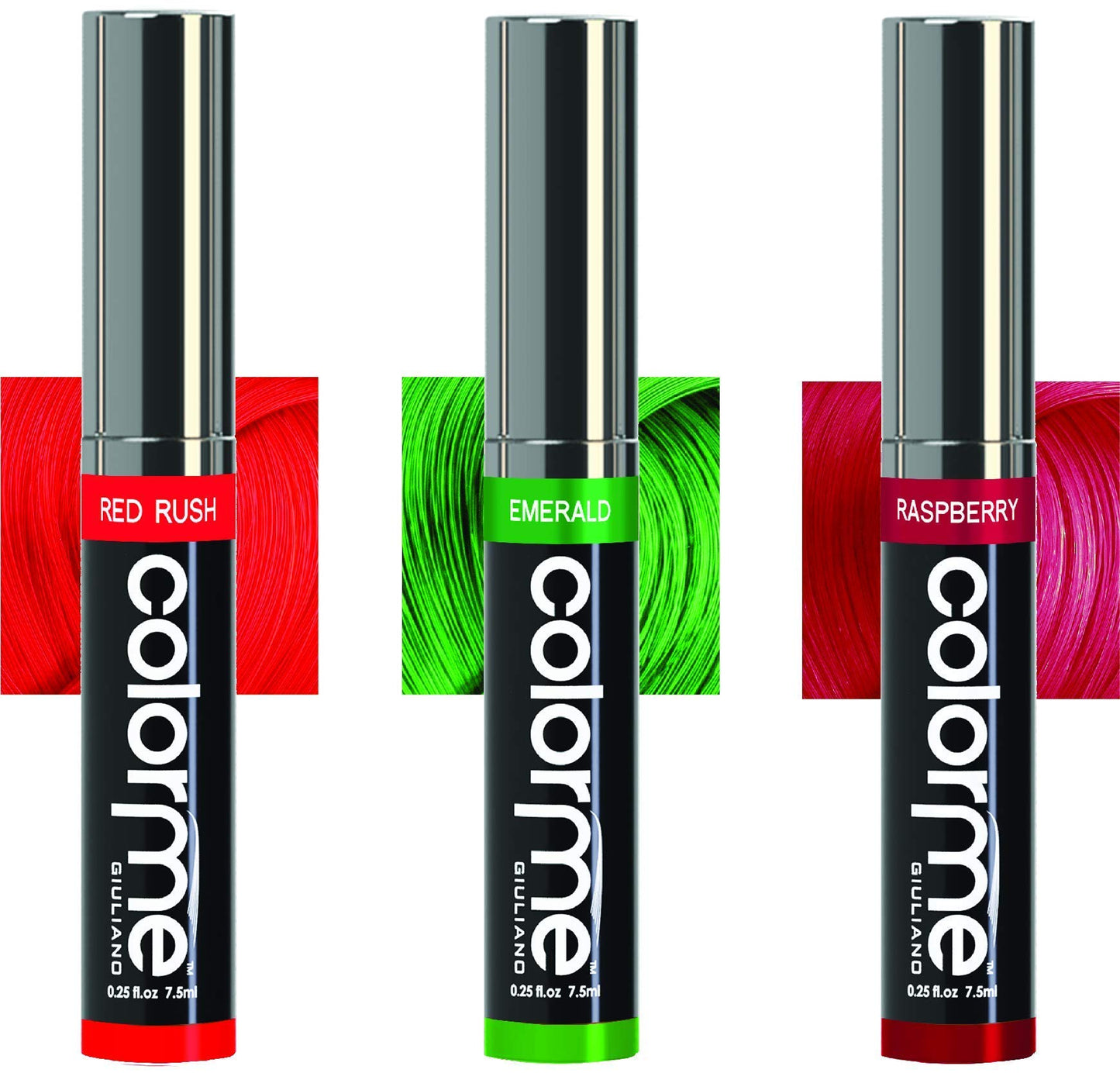 Colorme Temporary Hair Color, Hair Chalk alternative 3PK (Red, Emerald, Raspberry) Beauty & Personal Care Color Me