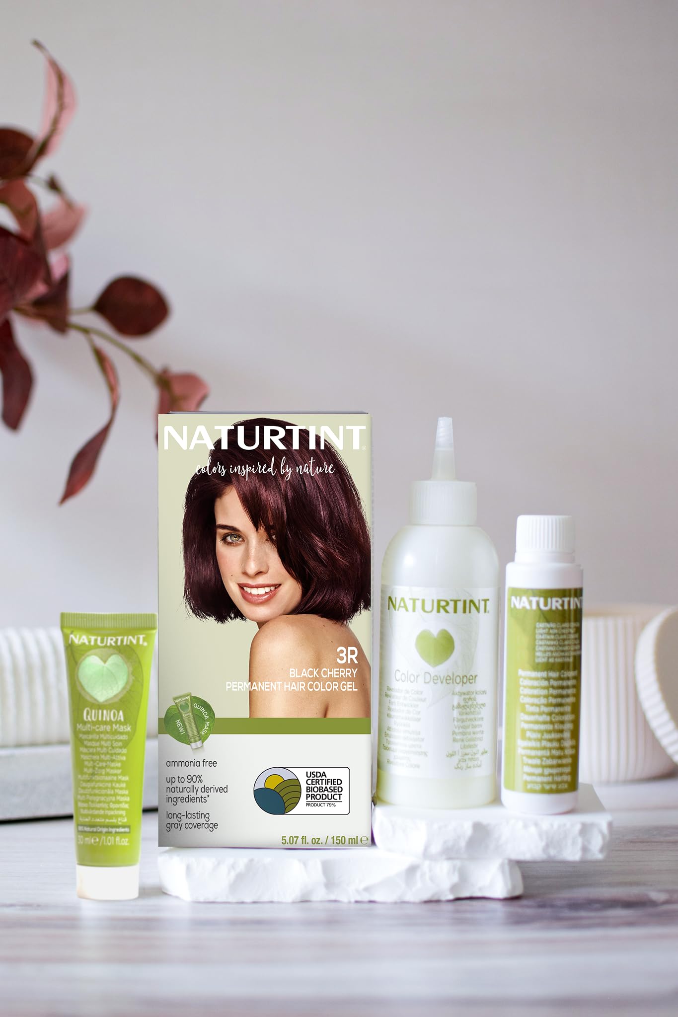 Naturtint 3R Black Cherry Permanent Hair Color (Pack of 1), Ammonia Free, Vegan, Cruelty Free, up to 100% Gray Coverage, Long Lasting Results Beauty & Personal Care Naturtint