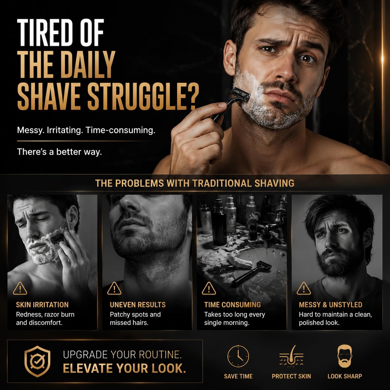 HORWIA 5Pcs Beard Shaper,Goatee Beard Styling Stencils Different Size,Beard Lineup Tool,Precision Goatee Template for Clean Sleek Stylish BeardLines Beauty and Personal Care horwia
