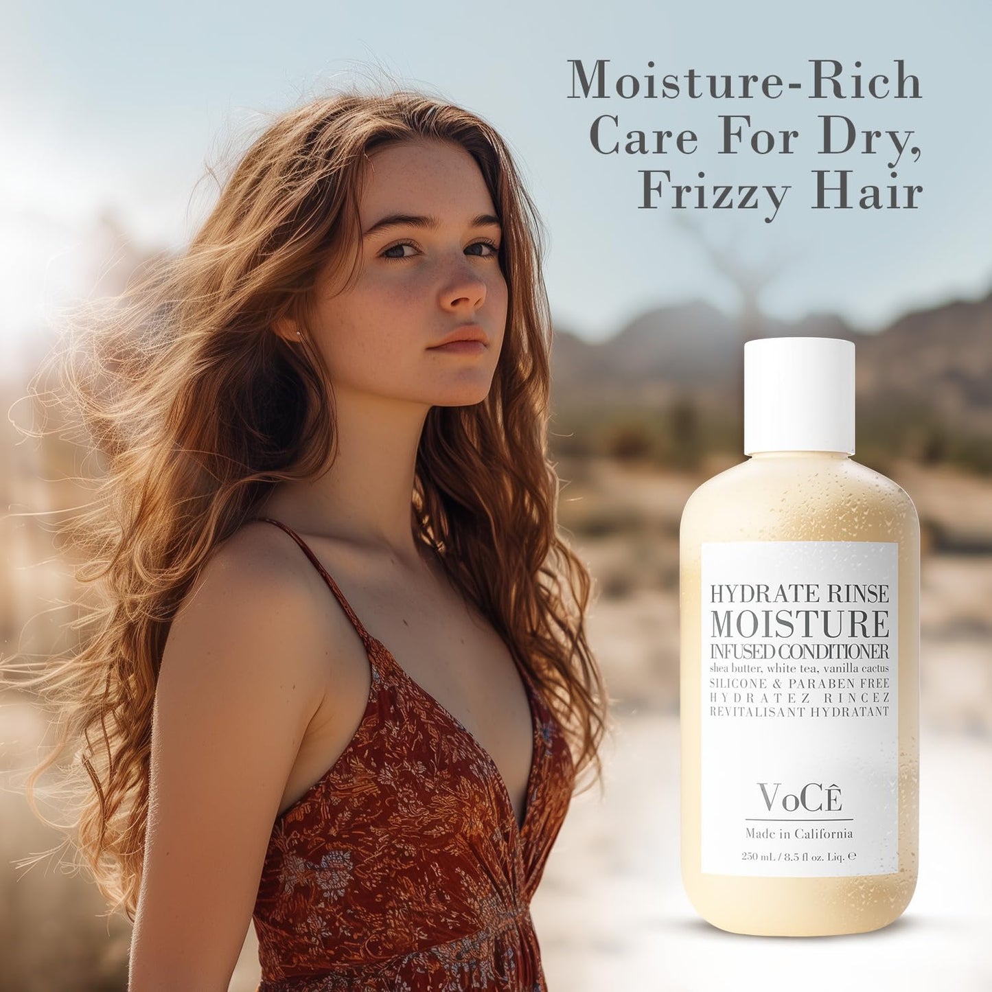 VoCÊ Haircare Hydrate Collection Gift Set | Moisturizing Shampoo, Rinse & Leave-In Conditioner | Vegan, Non-Toxic, Cruelty-Free Haircare for Dry Hair Beauty & Personal Care VOCE HAIRCARE