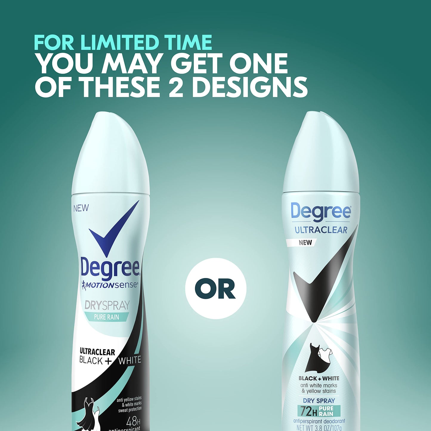 Degree Antiperspirant Deodorant Dry Spray Protects from Deodorant Stains Pure Rain Deodorant for Women 3.8 oz Beauty and Personal Care Degree