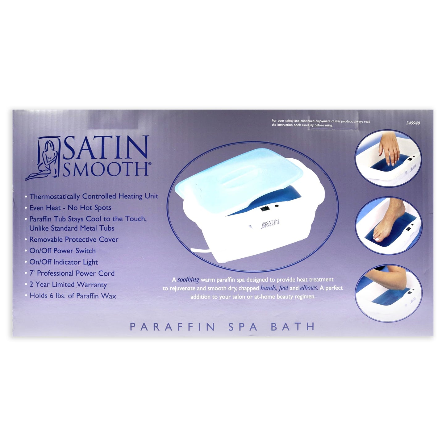 Satin Smooth Paraffin Spa Bath by Satin Smooth for Unisex - 1 Pc Spa Bath Beauty and Personal Care SATIN SMOOTH