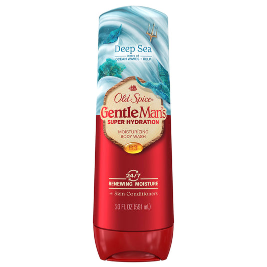 Old Spice GentleMan’s Super Hydration Body Wash for Men, Moisturizing Shower Gel for Dry Skin, 24/7 Renewing Moisture with Skin Conditioners, Deep Sea Beauty & Personal Care Old Spice