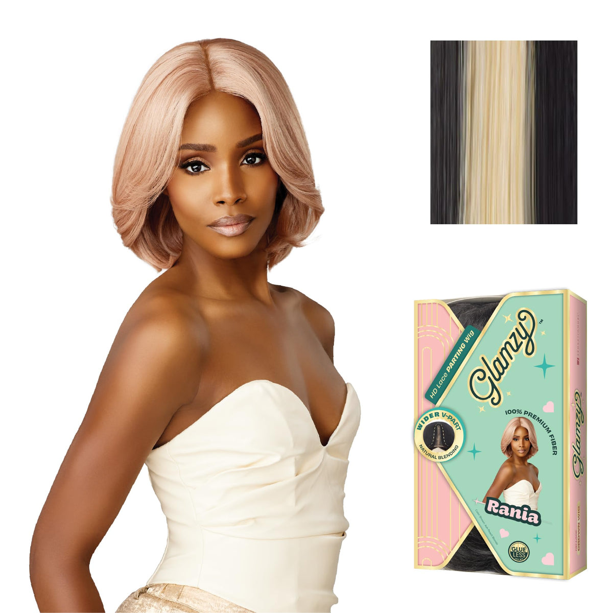 Sensationnel Glamzy Lace Part Wig-Rania, HB1/27