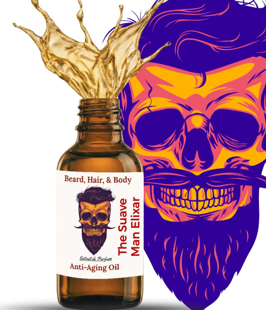 Suave Man's Elixir Beard Oil for Men - Beard Growth Serum & Conditioner - Softener & Moisturizer for Dry Oily Skin - 11 Natural Anti-Aging Oils Beauty and Personal Care Frank SCENTS