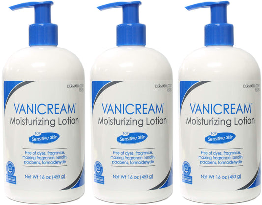 Vanicream Moisturizing Lotion for Sensitive Skin, 16 Ounce (Pack of 3) Beauty & Personal Care Vanicream