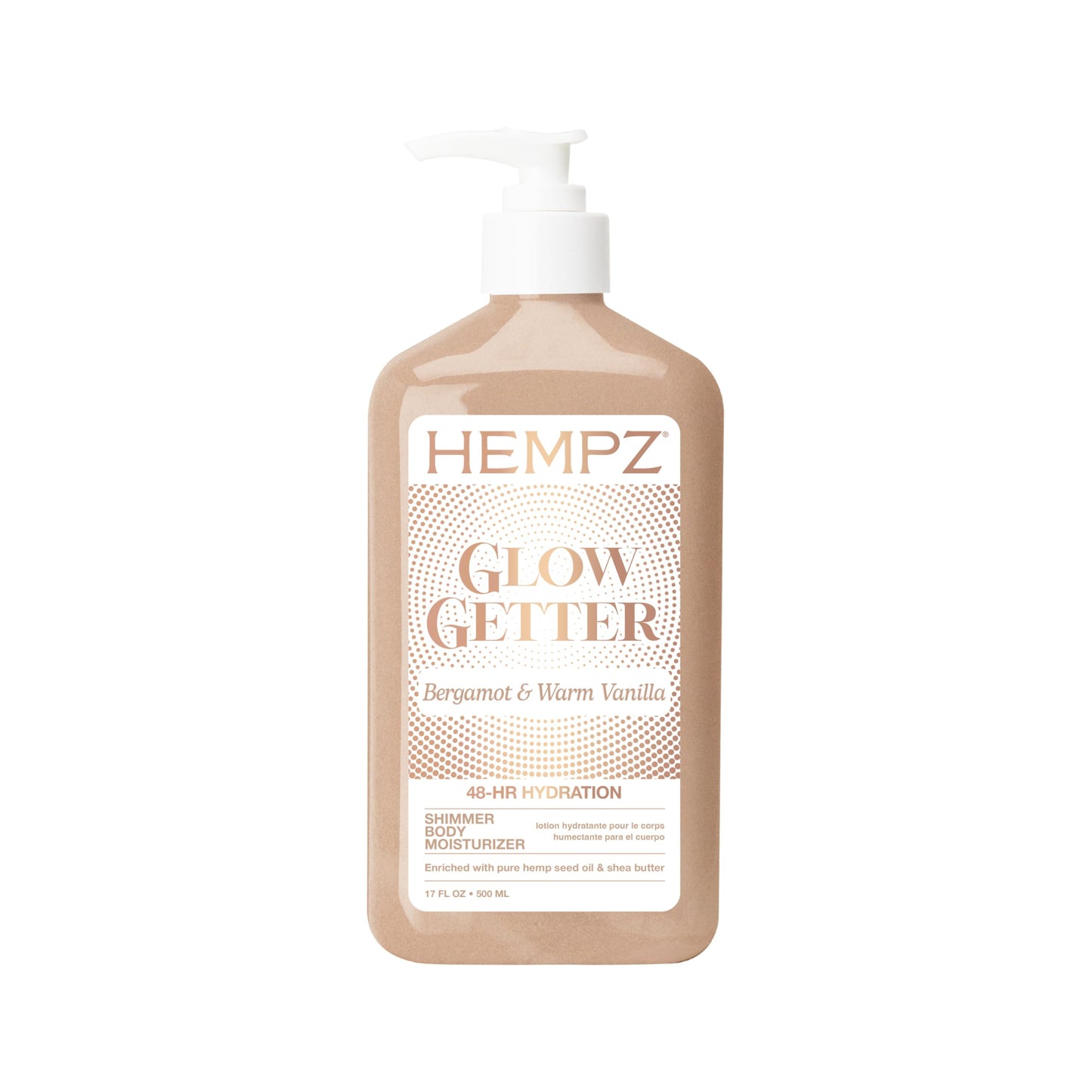 Hempz Glow Getter Body Lotion, Hydrating Moisturizer with Shimmer, 17 oz. Beauty & Personal Care Hempz
