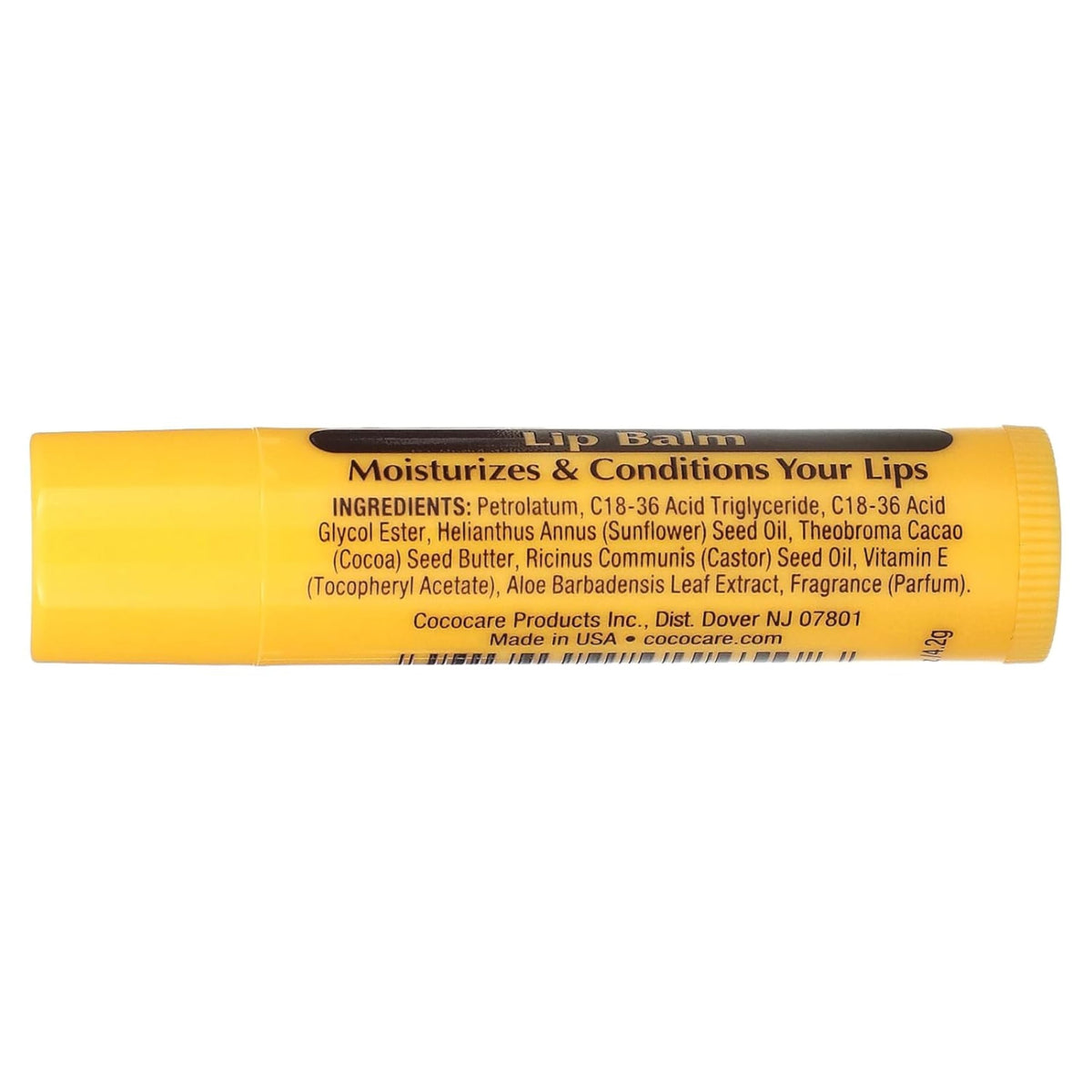 Cococare Cocoa Butter Lip Balm - The Little Yellow Stick Enriched with Natural Cocoa Butter - Conditions & Protects Lips with Hydrating Formula Beauty & Personal Care COCOCARE