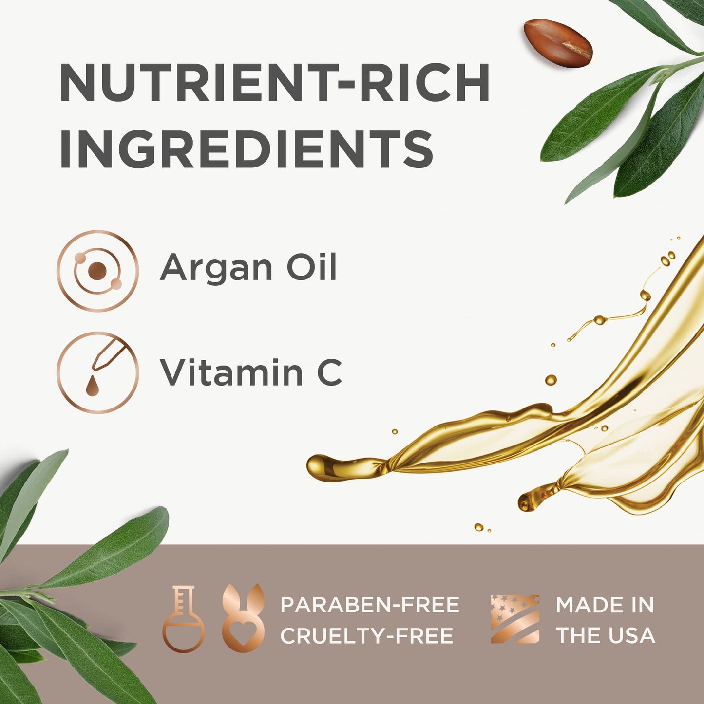 Argan Magic Brighten Face Serum with Vitamin C & Argan Oil - Hydrating & Brightening Formula | Reduce Dark Spots, Fine Lines, & Wrinkles (2 oz) Beauty & Personal Care Argan Magic