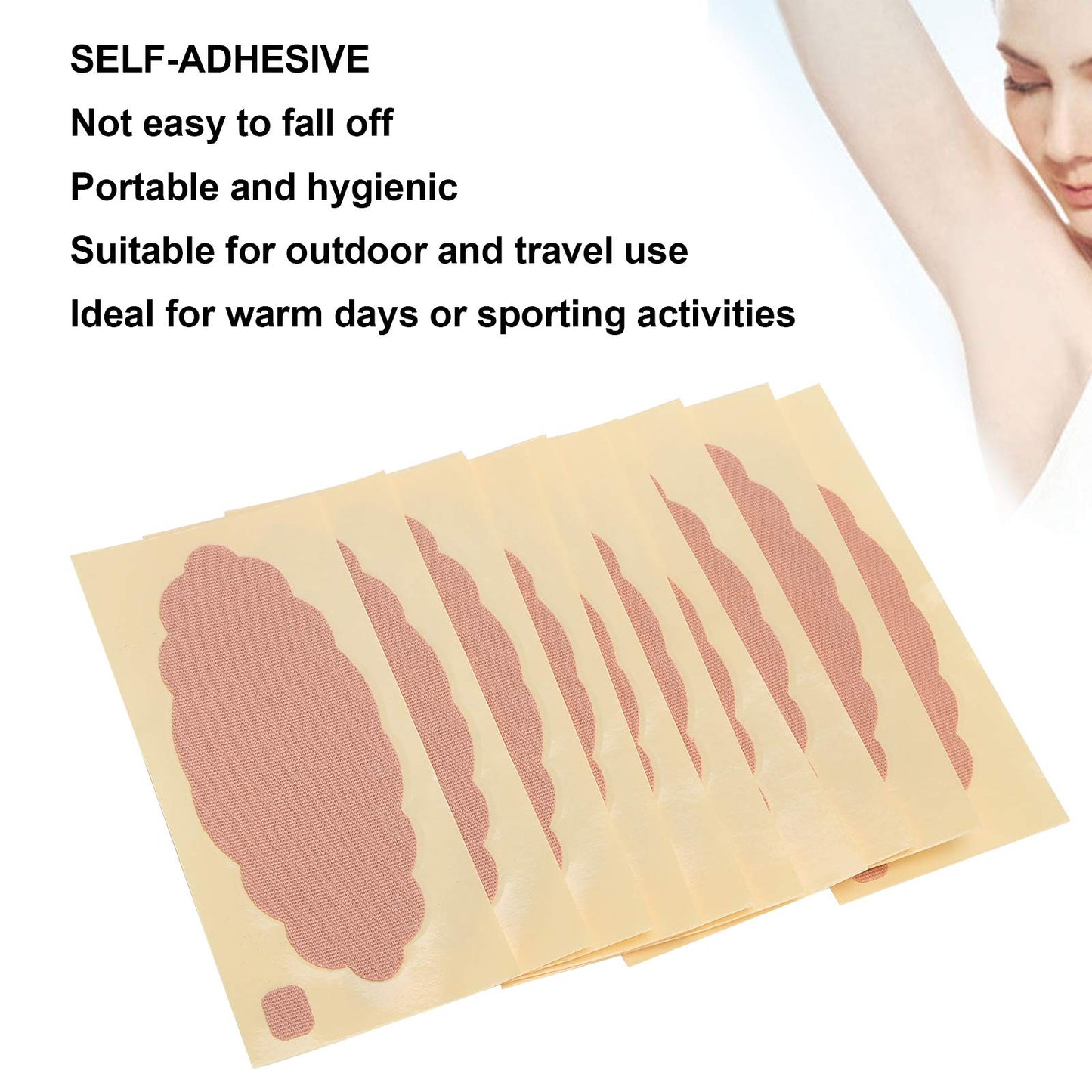 Sonew Underarm Antiperspirant Patch, Armpit Sweat Pad, Sweat Absorbing Towel for Male Female, Plantar Sweat Absorbing Patch (10 Pieces) Beauty and Personal Care Sonew