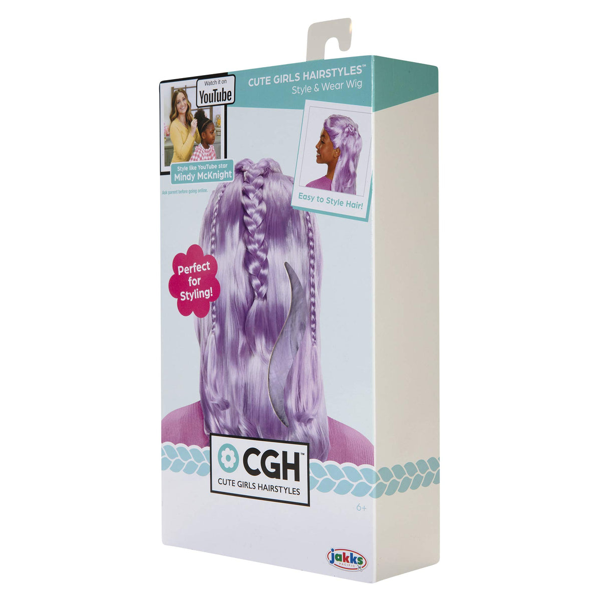 CGH Cute Girls Hairstyles! Wig - Purple Wavy Hair Style & Wear Wig