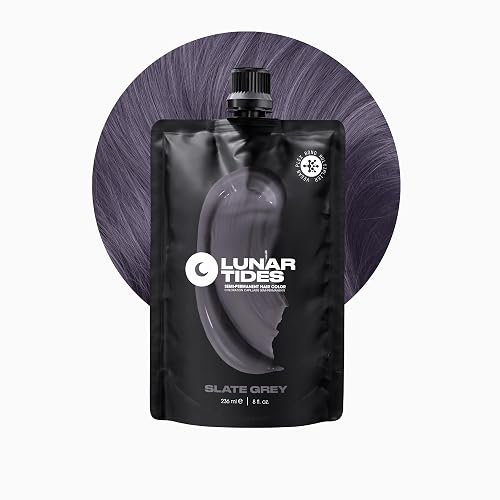 Lunar Tides Semi-Permanent Hair Color (43 colors) (Slate, 8 fl. oz.) Beauty & Personal Care Lunar Tides