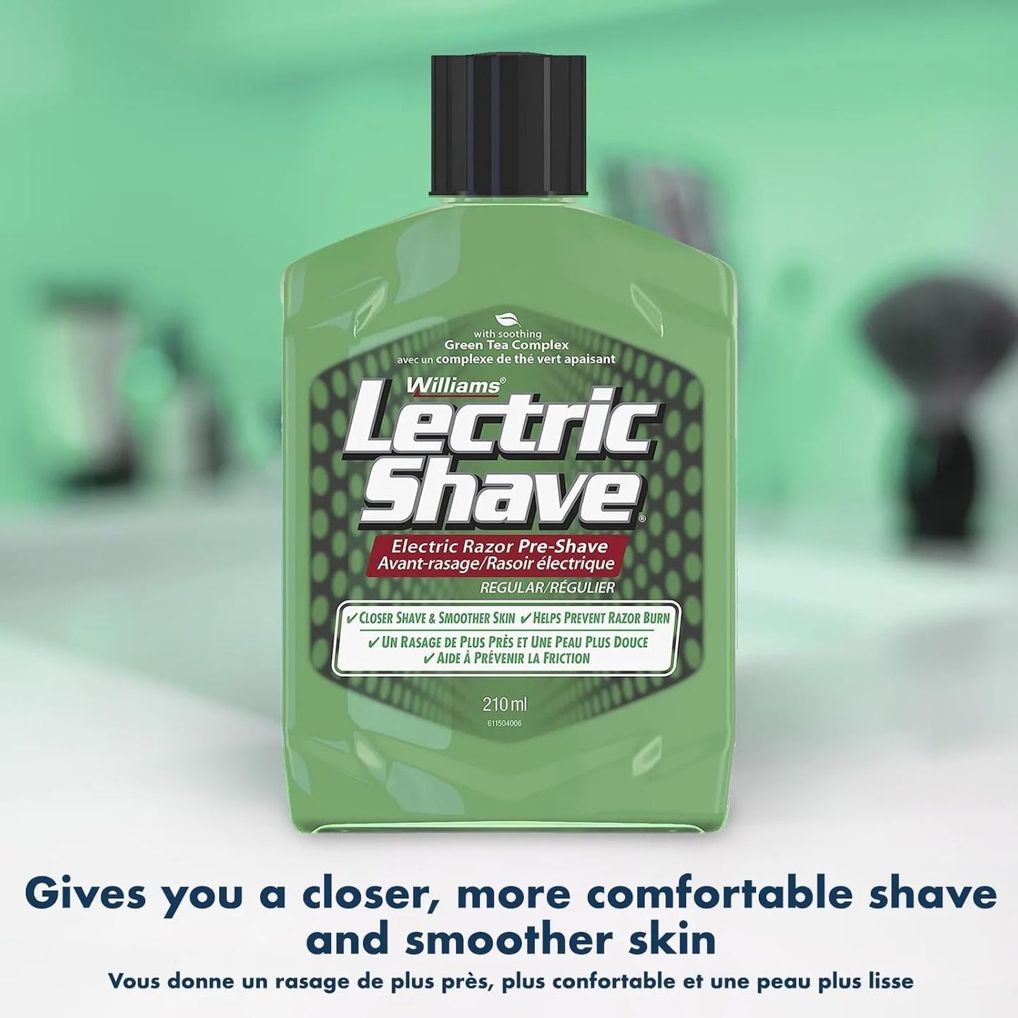 Williams Lectric Shave - Electric Razor Pre-Shave with Soothing Green Tea Complex, 7 fl oz (207 mL) Beauty & Personal Care Lectric Shave