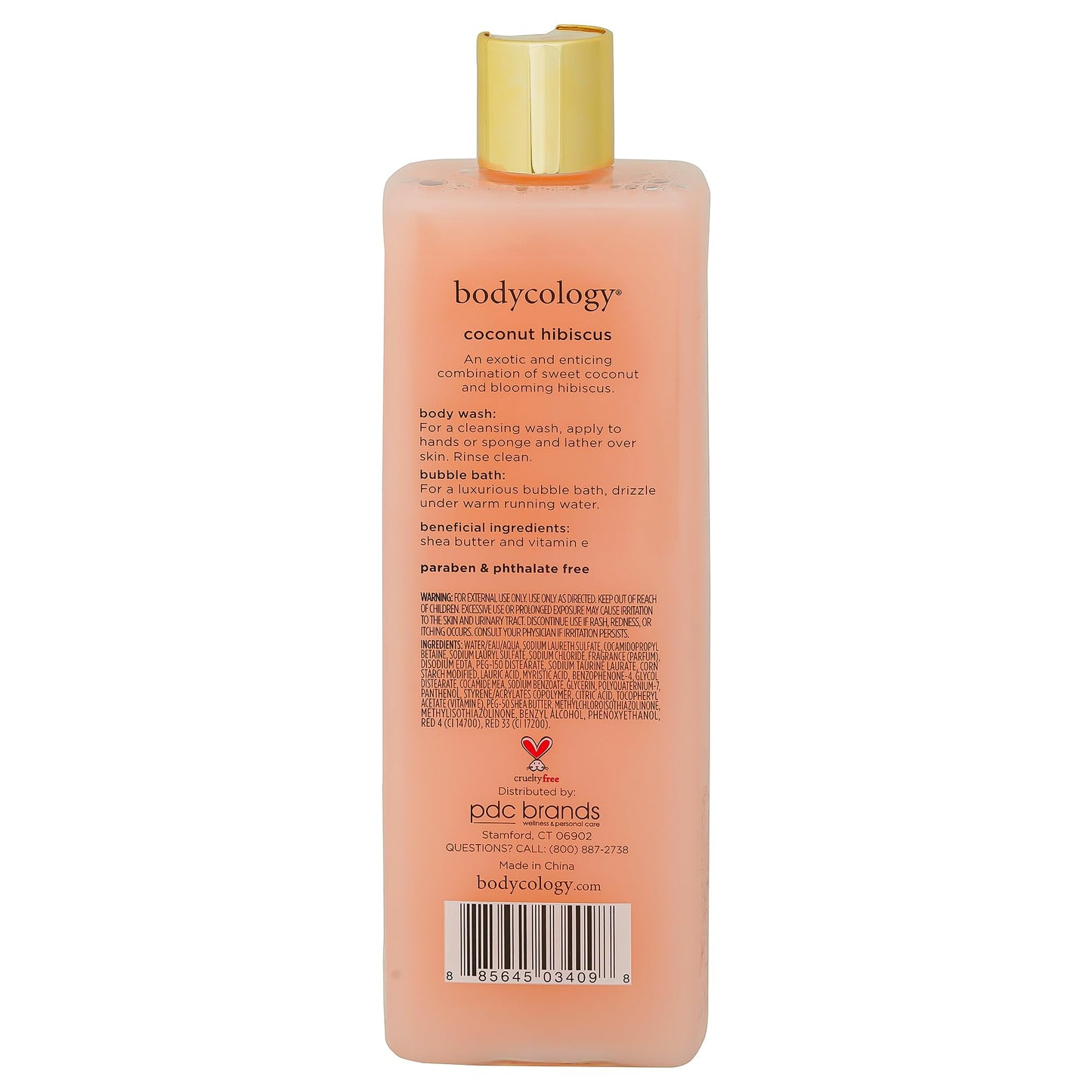 Bodycology Coconut Hibiscus Moisturizing Body Wash for Women, 16 Ounce Beauty & Personal Care Bodycology
