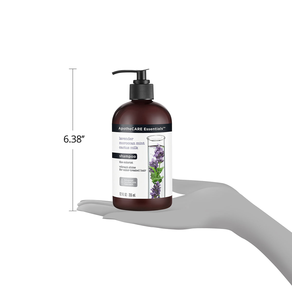 ApotheCARE Essentials The Colorist Shampoo, Lavender, Moroccan Mint, Cactus Milk, 12 oz Beauty & Personal Care ApotheCARE Essentials