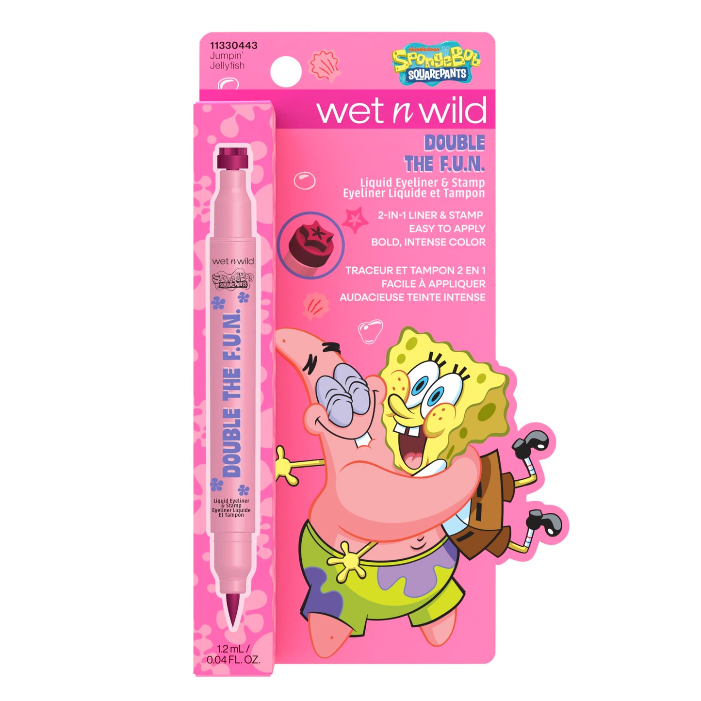 wet n wild Spongebob Double The F.U.N. Liquid Eyeliner & Stamp - Jumpin' Jellyfish Beauty & Personal Care wet n wild