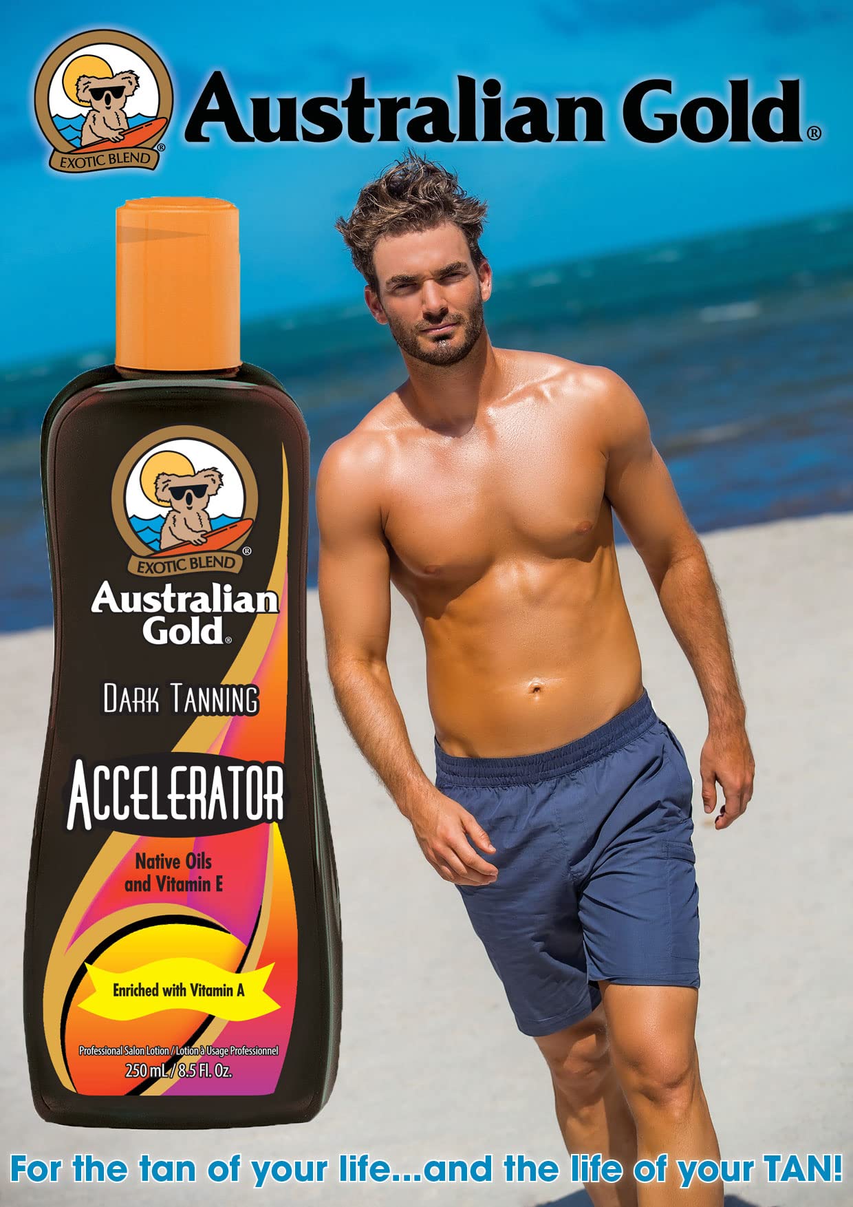 Australian Gold Dark Tanning Accelerator Lotion, 8.5 Fluid Ounce Beauty & Personal Care Australian Gold