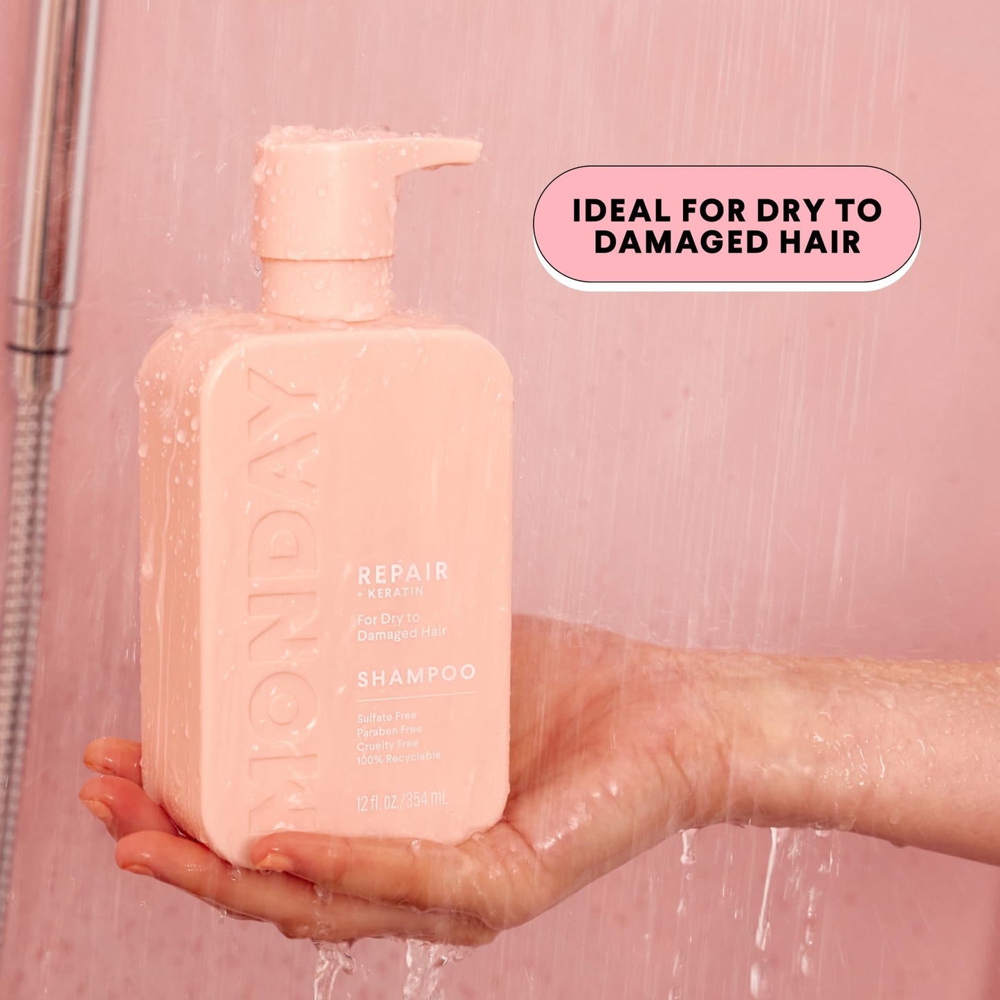MONDAY HAIRCARE Repair Shampoo and Conditioner Set 798 ML for Dry to Damaged Hair, Made with Keratin, Coconut Oil, Shea Butter and Vitamin E Beauty & Personal Care MONDAY HAIRCARE