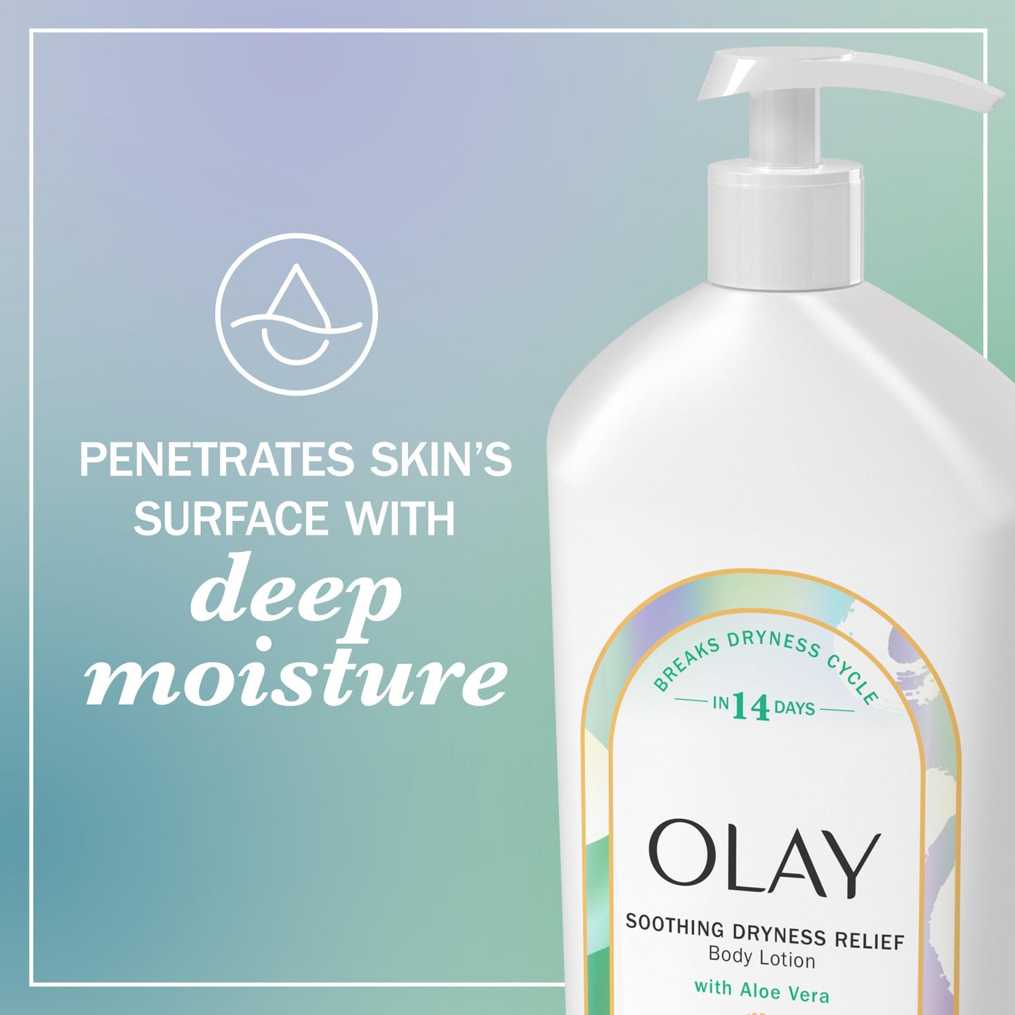 Olay Body Lotion for Women, Soothing Dryness Relief, 24hr Moisturizing & Deep Hydration, Absorbs Instantly, Penetrating Vitamin B3 Complex, For All Beauty & Personal Care Olay