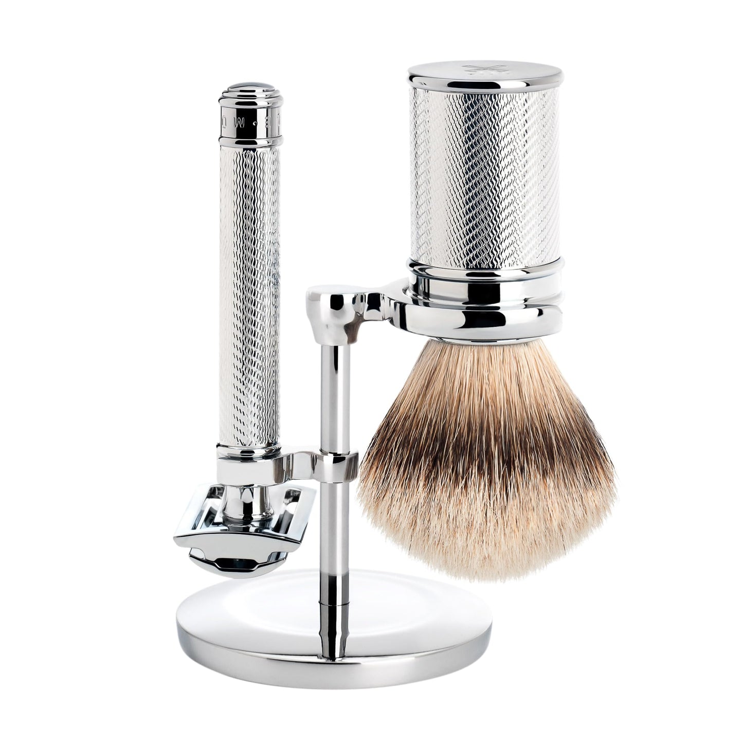 MÜHLE Chrome Silvertip Badger Safety Razor (Closed Comb) Shaving Set - Perfect for Every Day Use, Barbershop Quality Close Smooth Shave Beauty and Personal Care MÜHLE