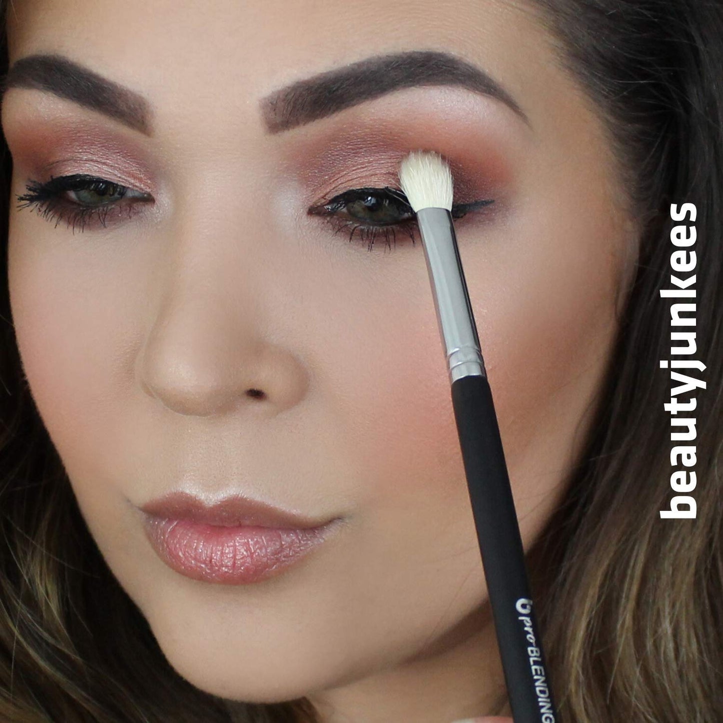 Tapered Blending Eyeshadow Makeup Brush - Beauty Junkees Professional Eye Shadow Blender Make Up Brush, Soft Firm Natural Hair Bristles for Precision Beauty & Personal Care Beauty Junkees