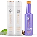 GK HAIR Balancing Shampoo and Conditioner Duo (300ml) Set with Silver Bombshell Shampoo (280ml) - Hair Care Kit for Blonde Toning, Hydration Beauty & Personal Care GK HAIR